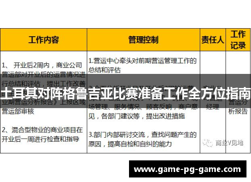 土耳其对阵格鲁吉亚比赛准备工作全方位指南